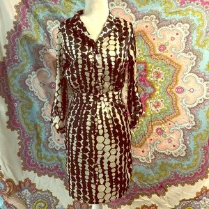 Venus Black & Cream Shirt Dress